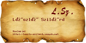 László Szilárd névjegykártya